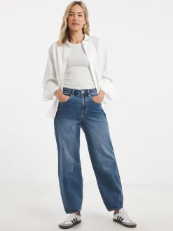 Bleu - JD Williams Jean authentique Coupe ballon