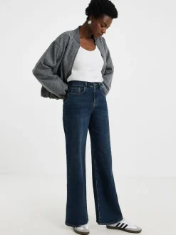 Bleu - JD Williams Jean Jambe large authentique