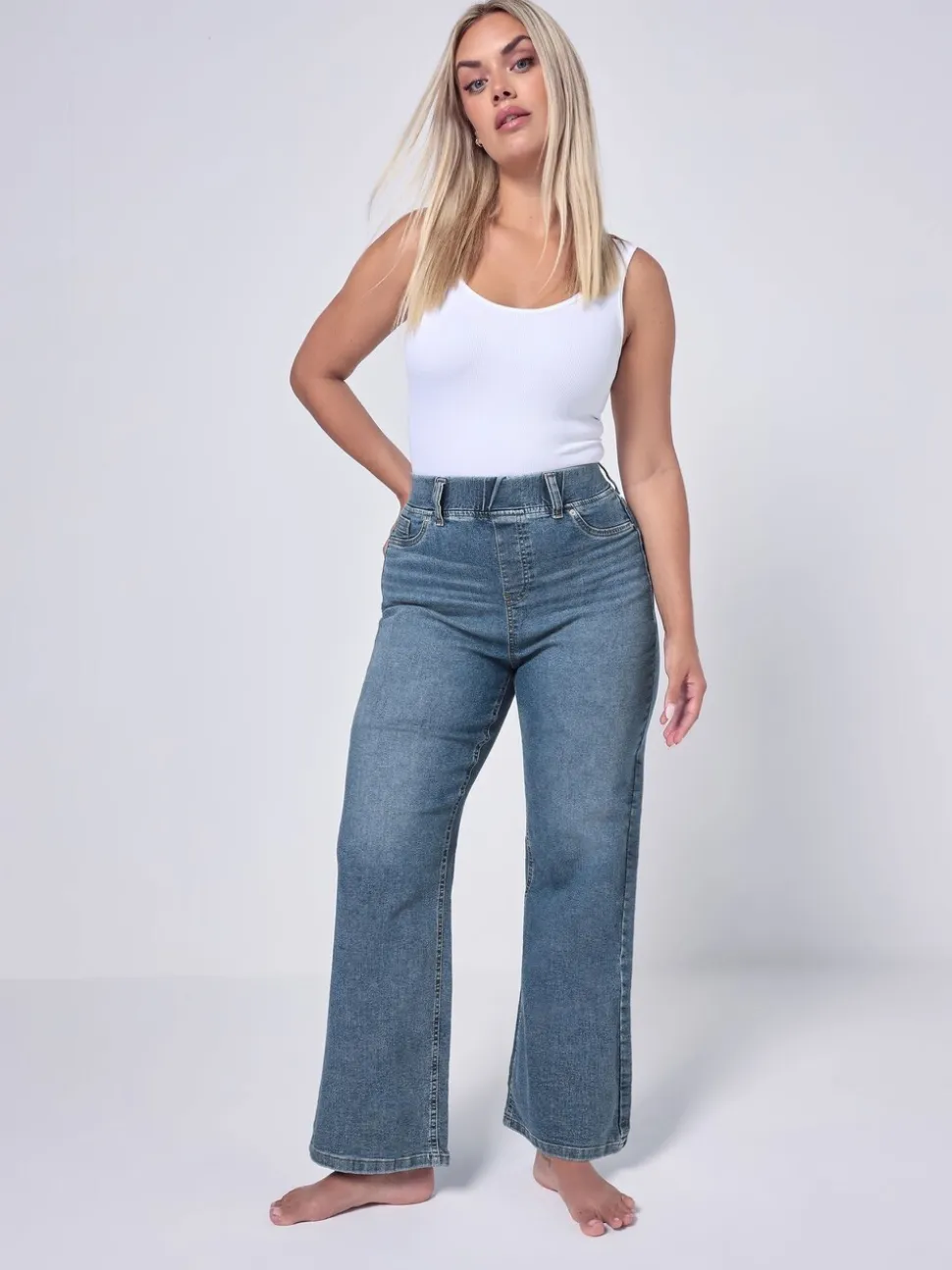 Bleu - Jean large Yours Curve
