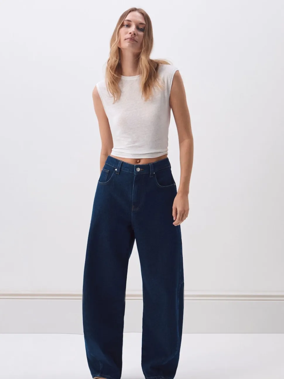 Bleu - Jeans Hush Bree Coupe ballon