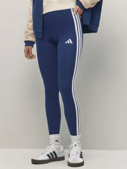 Bleu - Leggings adidas Essentials en coton à 3 bandes