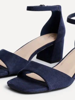 Bleu - Linzi Maddie Closed Back Open Toe Heeled Sandales