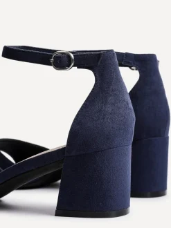 Bleu - Linzi Maddie Closed Back Open Toe Heeled Sandales