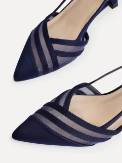Bleu - Linzi talons Milan en maille