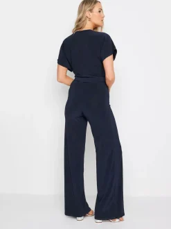 Bleu - Long Tall Sally combinaison enveloppante à col en V
