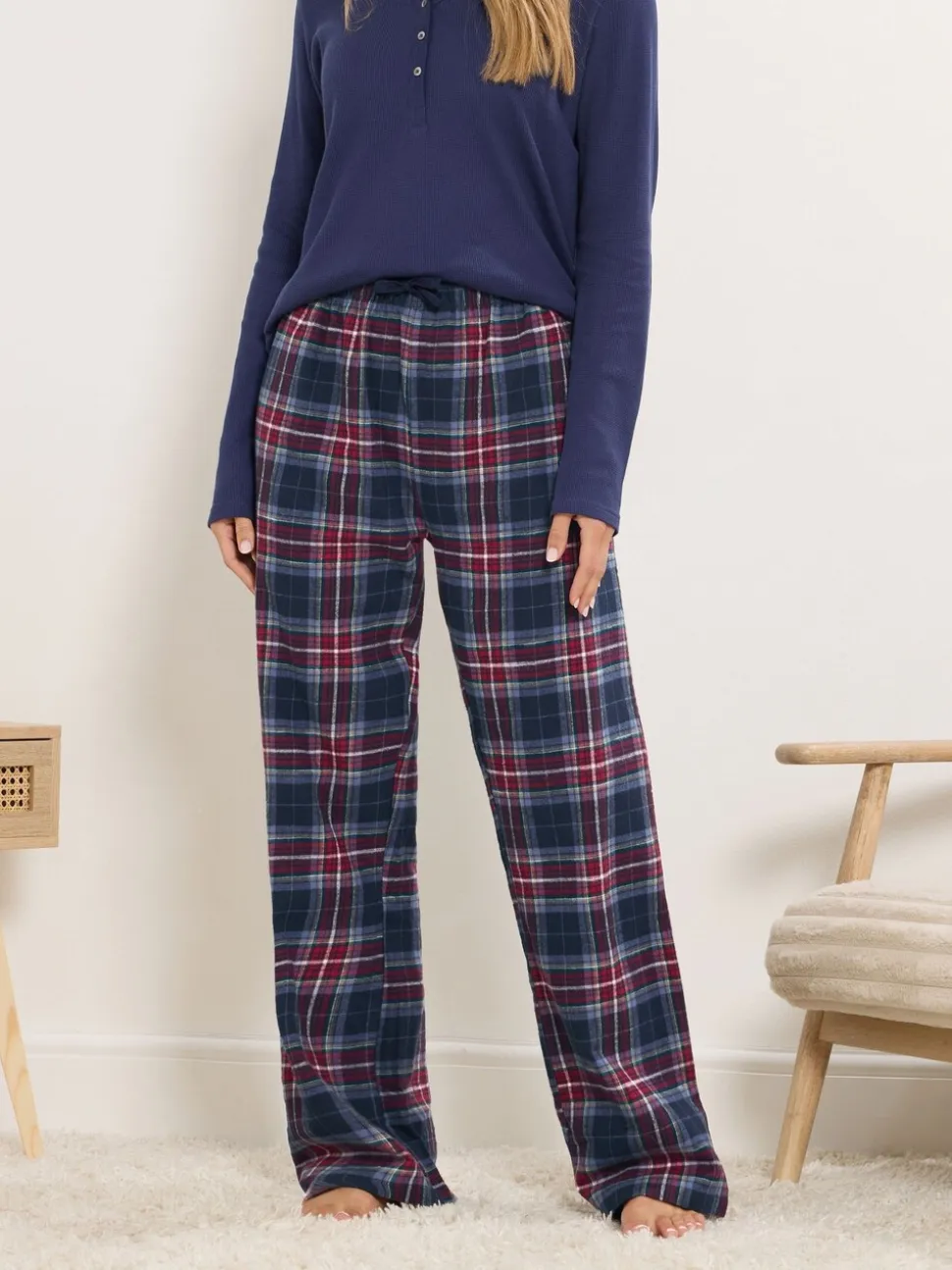 Bleu - Long Tall Sally Pyjama Carreaux