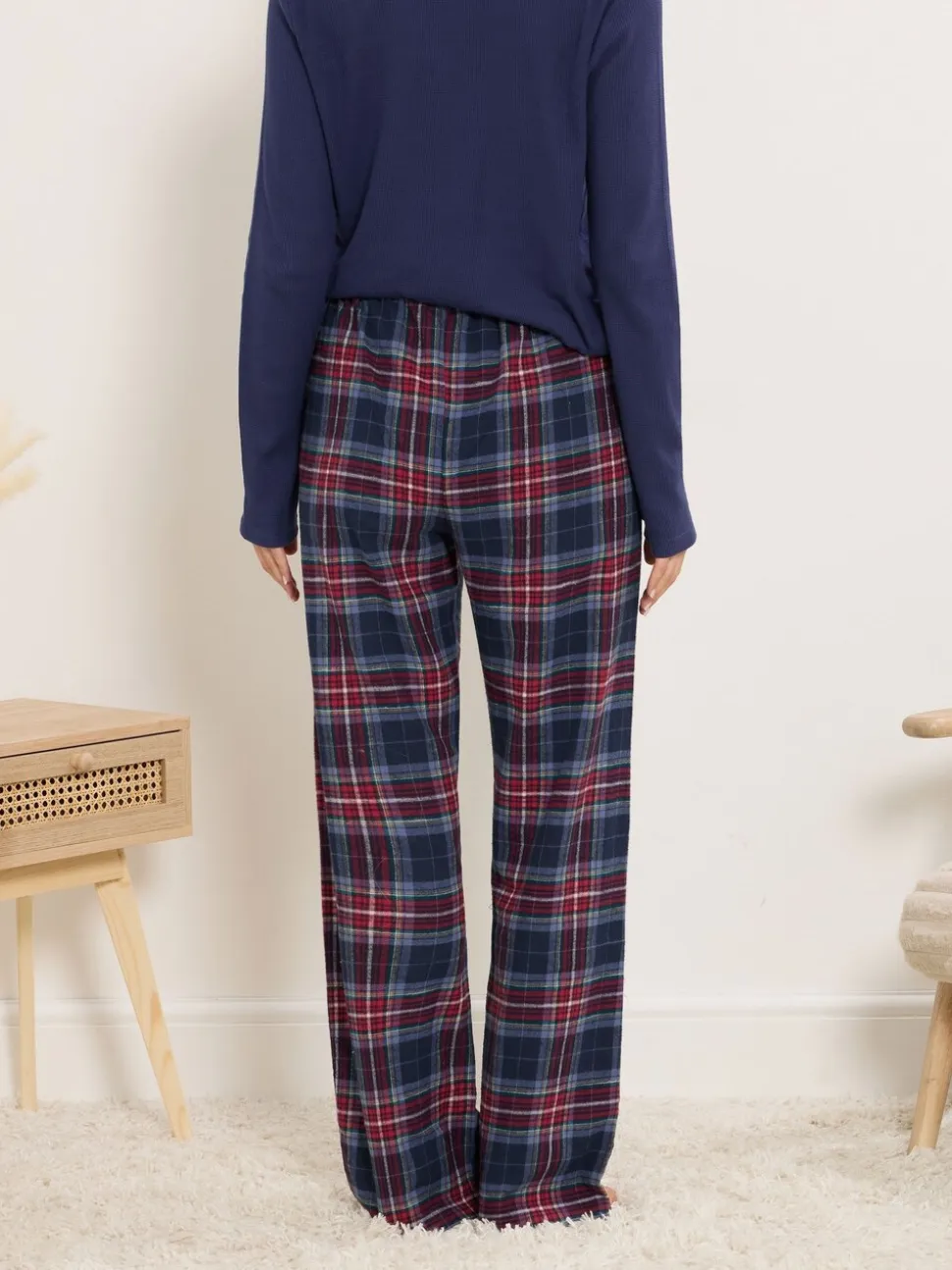 Bleu - Long Tall Sally Pyjama Carreaux