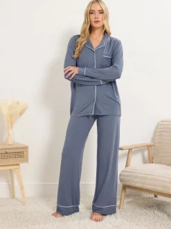 Bleu - Long Tall Sally Pyjama Manches longues