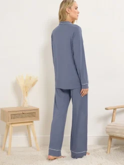 Bleu - Long Tall Sally Pyjama Manches longues