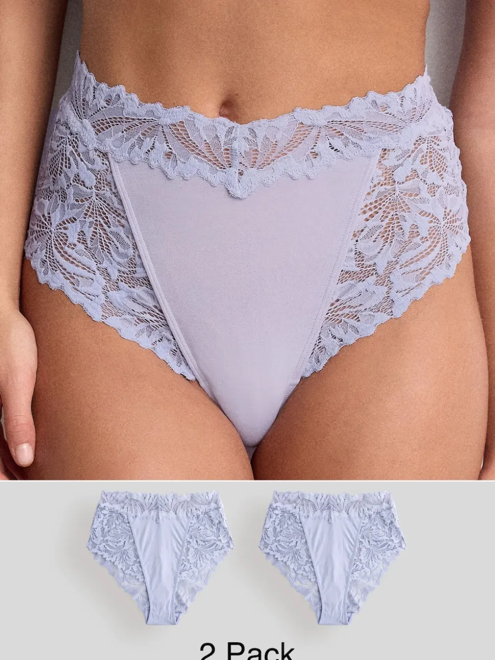 Bleu - Lot de culottes en dentelle Ultimate Comfort 2