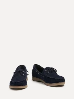 Bleu - Mocassins à enfiler Linzi Frame avec détails froncés sur le devant