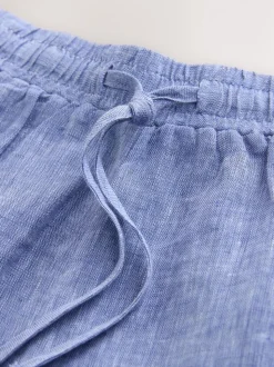 Bleu - N. Premium Shorts en 100% lin