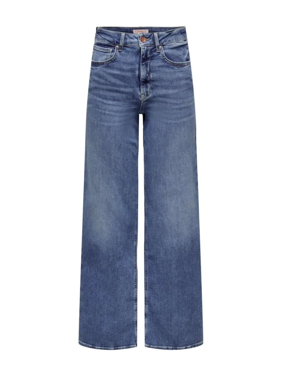 Bleu - Only Ample Taille haute Jeans With Super Extensible