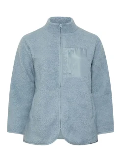 Bleu - Polaire de poche Yours Curve en nylon borg