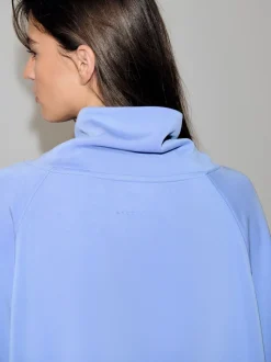 Bleu - Pull Active Modal super doux à col bénitier