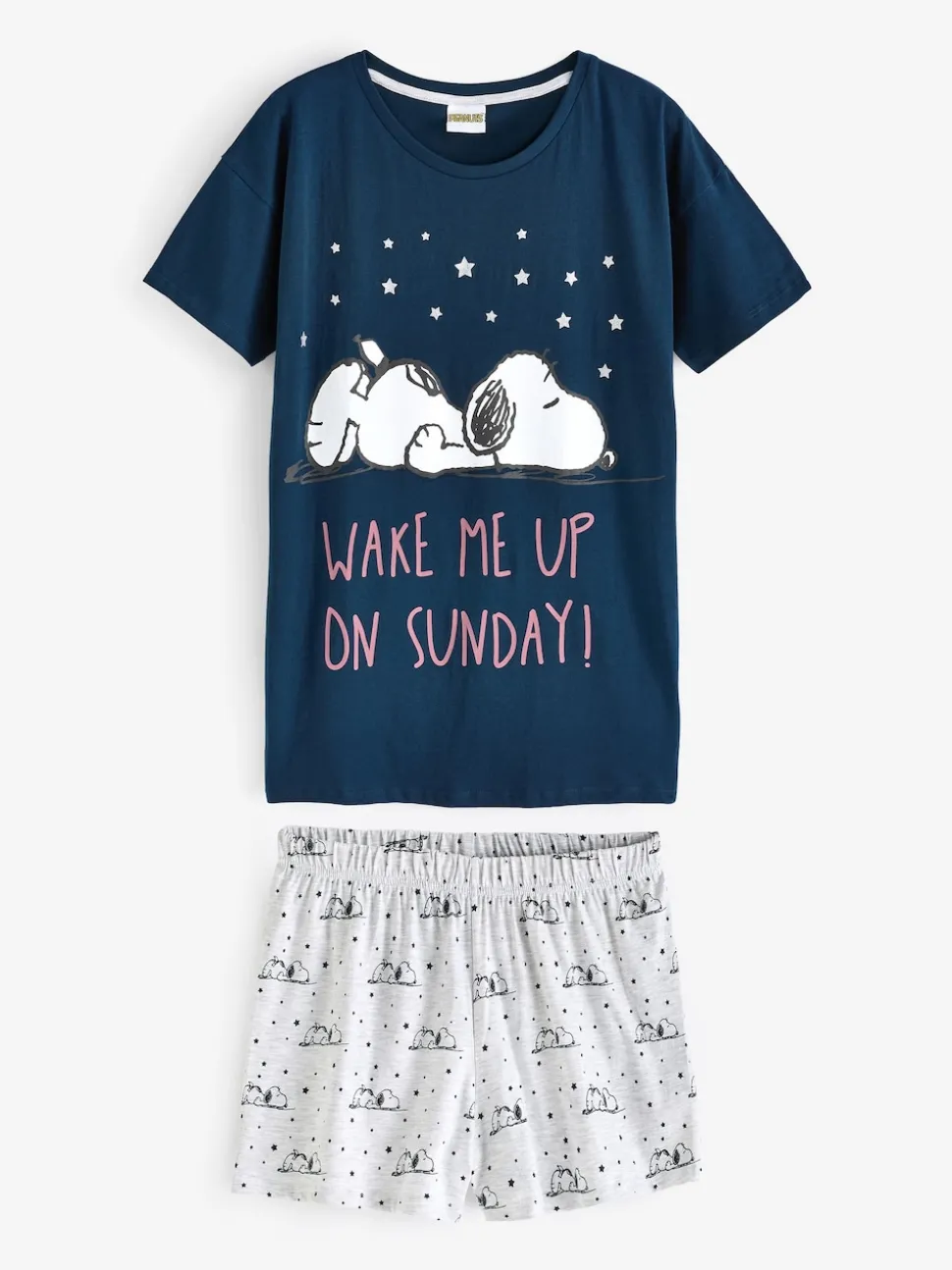 Bleu - Pyjama Vanilla Underground Snoopy Short