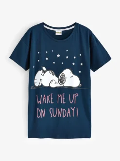 Bleu - Pyjama Vanilla Underground Snoopy Short