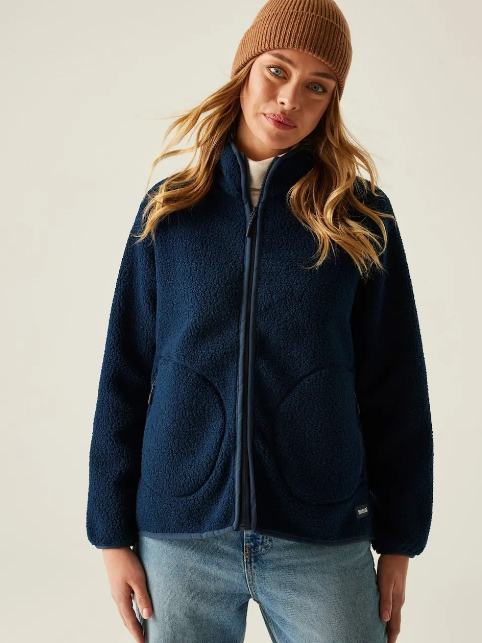 Bleu - Regatta Polaire Frankie Borg zippée