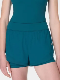 Bleu - Short de course Betty Tempo en sueur