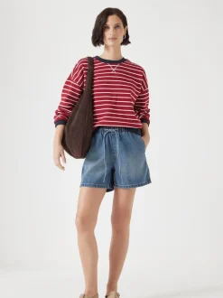 Bleu - Short en jean Hush Betty Pull On