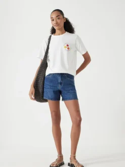Bleu - Short en jean Hush Essential