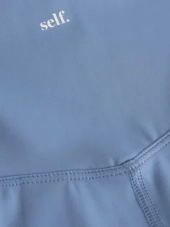 Bleu - soi-même. Legging taille haute