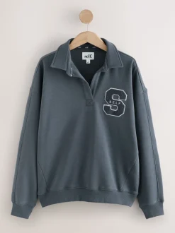 Bleu - soi-même. Sweat de rugby