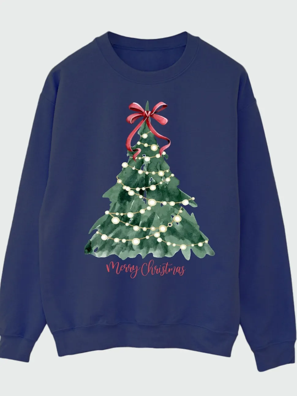 Bleu - Sweat-shirt aquarelle Brands In Noël