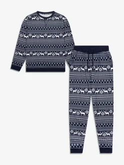 Bleu - The Little Tailor pyjama de Noël renne