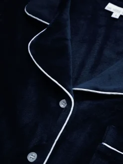 Bleu - The Little Tailor Pyjama de Noël en velours doux de luxe