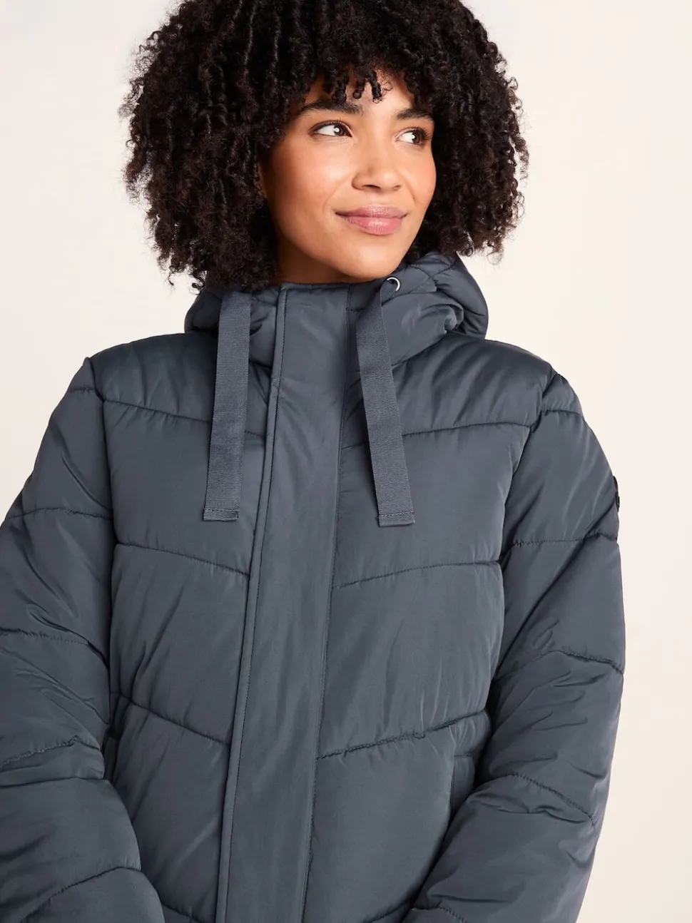 Bleu - Tog 24 Raleigh Thermal Padded À capuche Long Coat