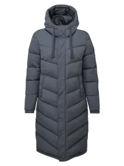 Bleu - Tog 24 Raleigh Thermal Padded À capuche Long Coat