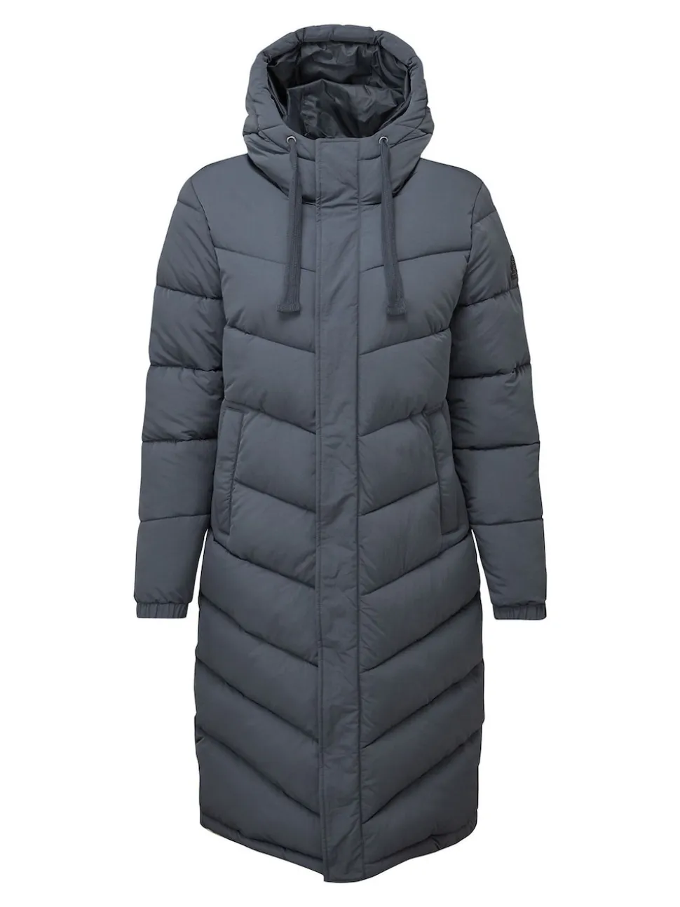 Bleu - Tog 24 Raleigh Thermal Padded À capuche Long Coat