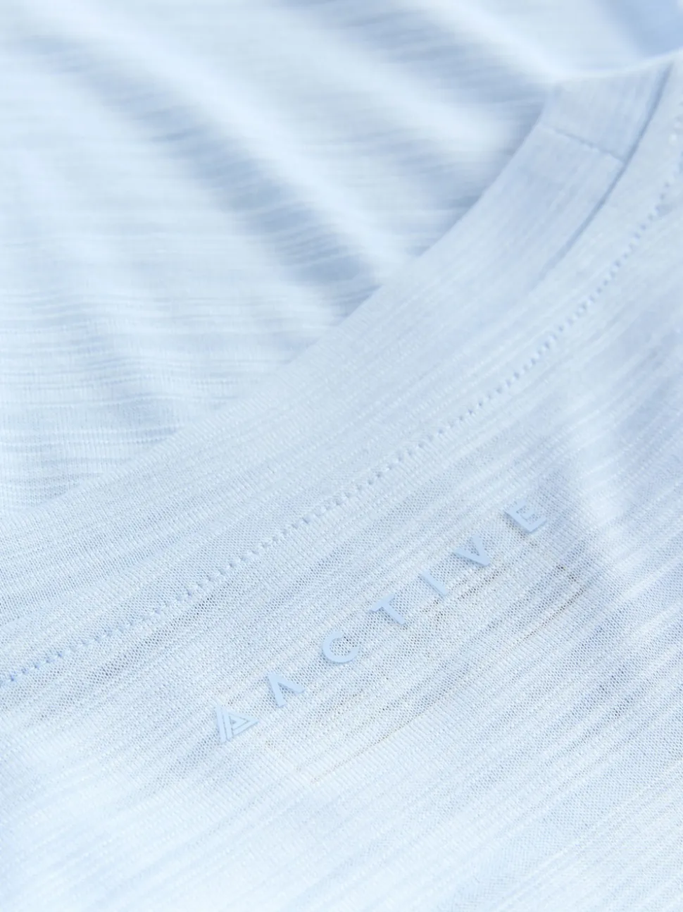 Bleu - T-shirt Active Crew Neck léger à manches courtes