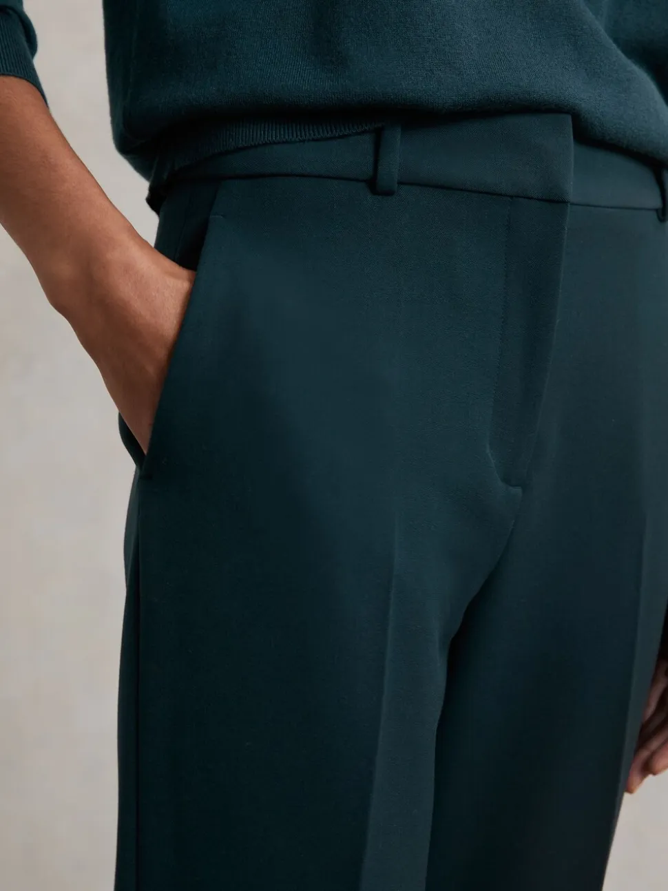 Bleu canard - Pantalon de costume Reiss Gabi slim