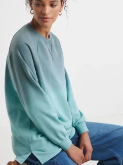 Bleu Cannon - JD Williams Sweat-shirt long classique à Col rond