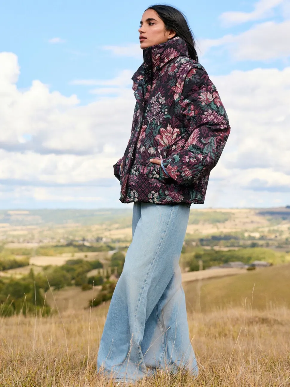 Bleu clair - Jeans larges à ceinture