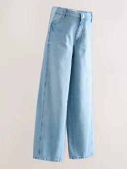 Bleu clair - Jeans Maternity à jambe large 100% coton
