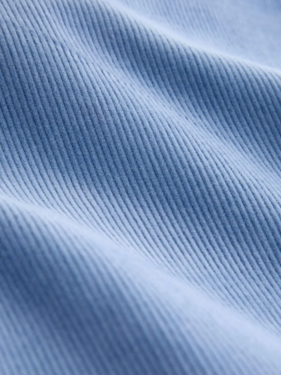 Bleu clair - Pantalon large en velours côtelé
