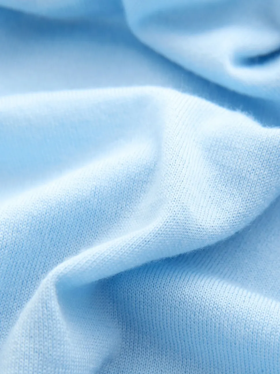 Bleu clair - Pull à col roulé 100% laine mérinos N.premium