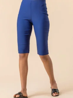 Bleu clair - Short Roman stretch longueur genoux