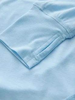 Bleu clair - T-shirt Active à manches longues à col rond