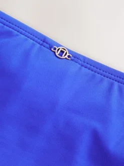 Bleu cobalt - Bas de bikini Imprimé