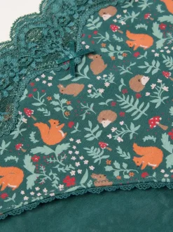 Bleu de sarcelle - Culotte FatFace Woodland imprimée