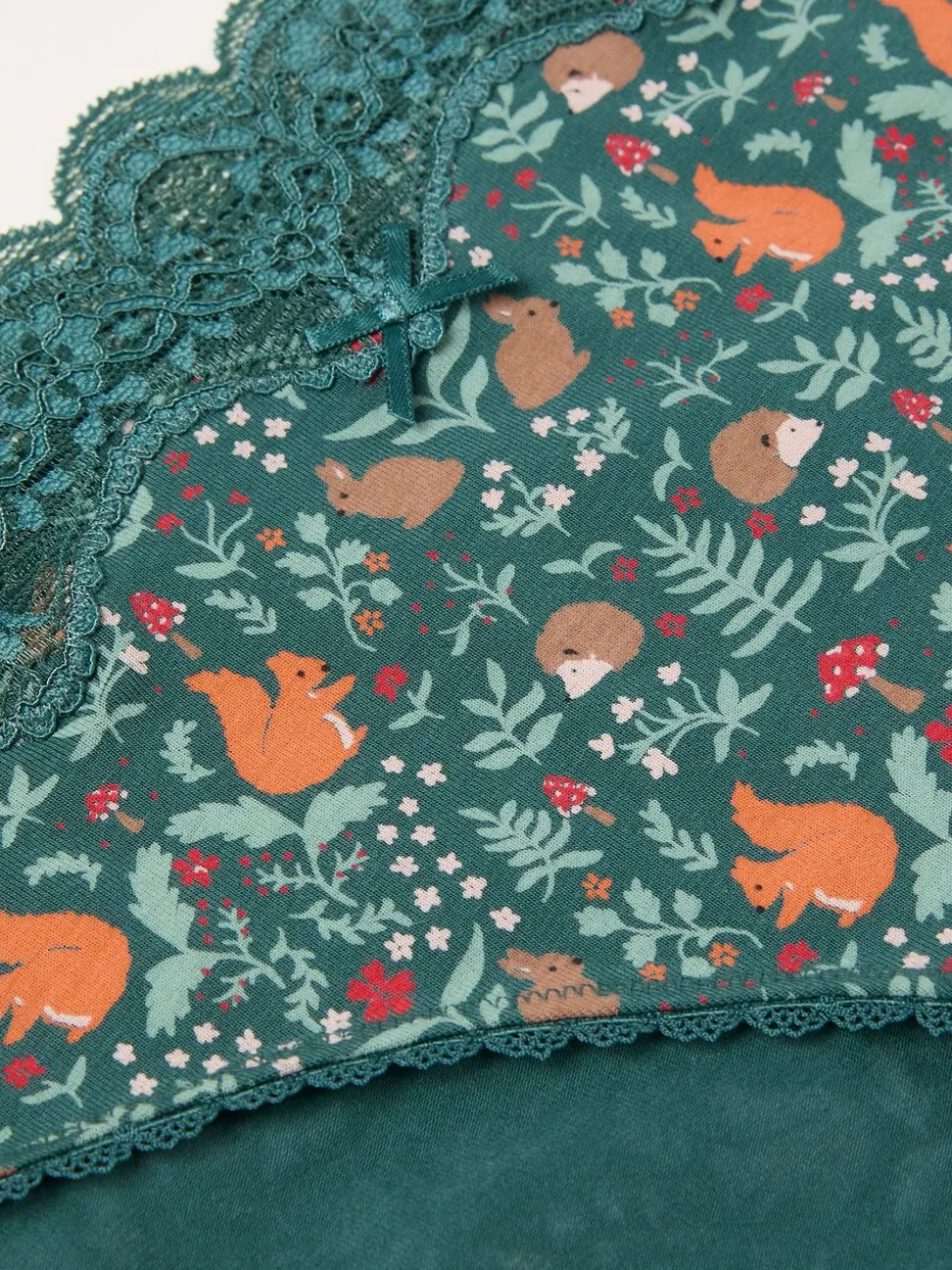 Bleu de sarcelle - Culotte FatFace Woodland imprimée