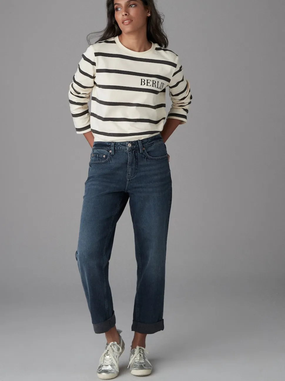 Bleu d'encre - Jeans copain