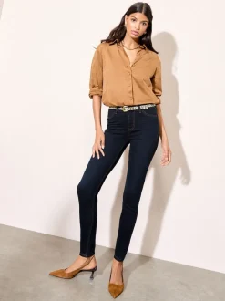 Bleu d'encre - Jeggings taille haute Friends Like These