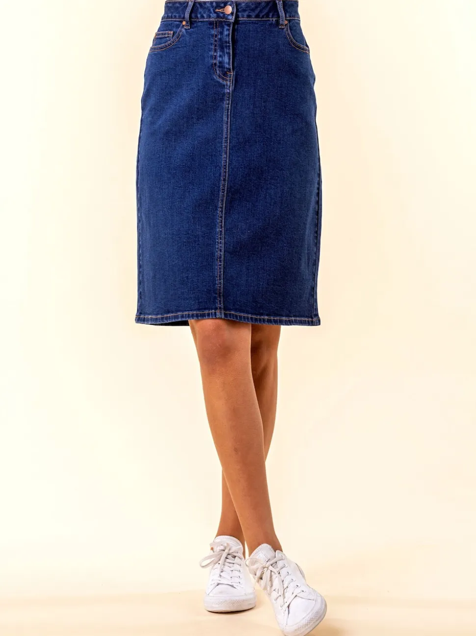 Bleu Denim - JupesRoman A-Line Denim