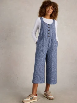Bleu Denim - Salopette White Stuff Viola en lin