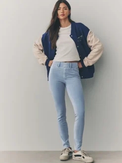 Bleu délavé - Leggings Jersey Denim